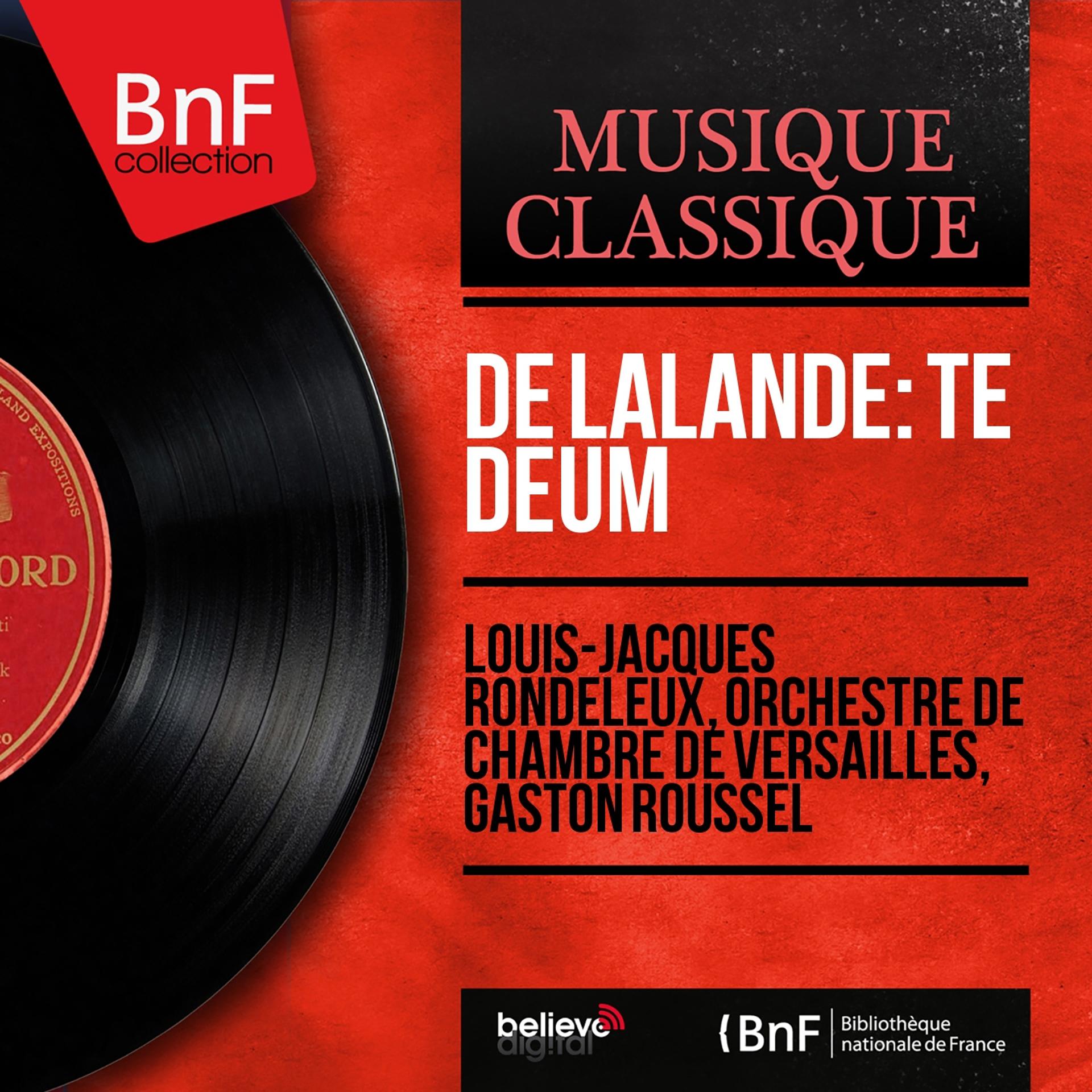 Постер альбома De Lalande: Te Deum (Mono Version)