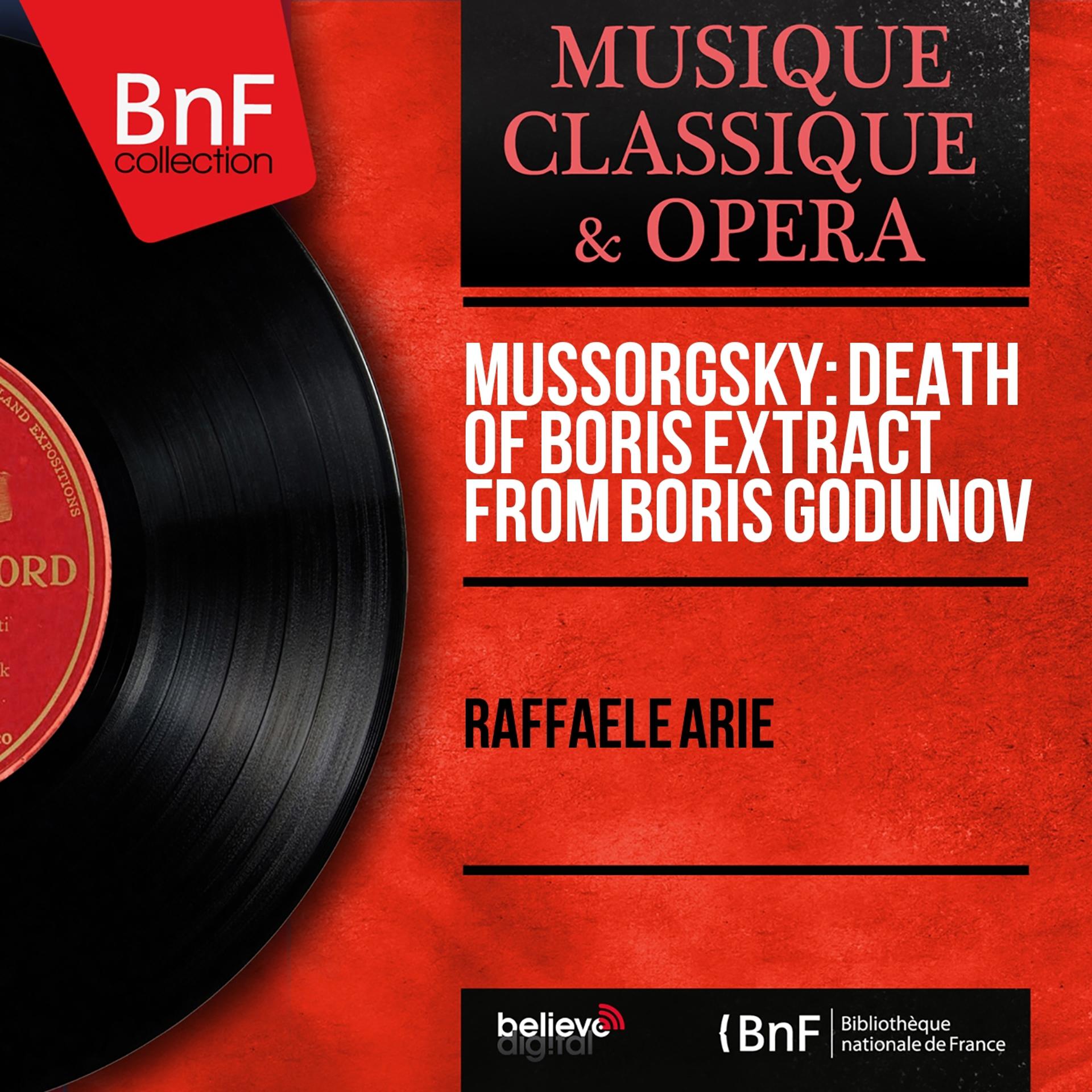 Постер альбома Mussorgsky: Death of Boris Extract from Boris Godunov (Mono Version)