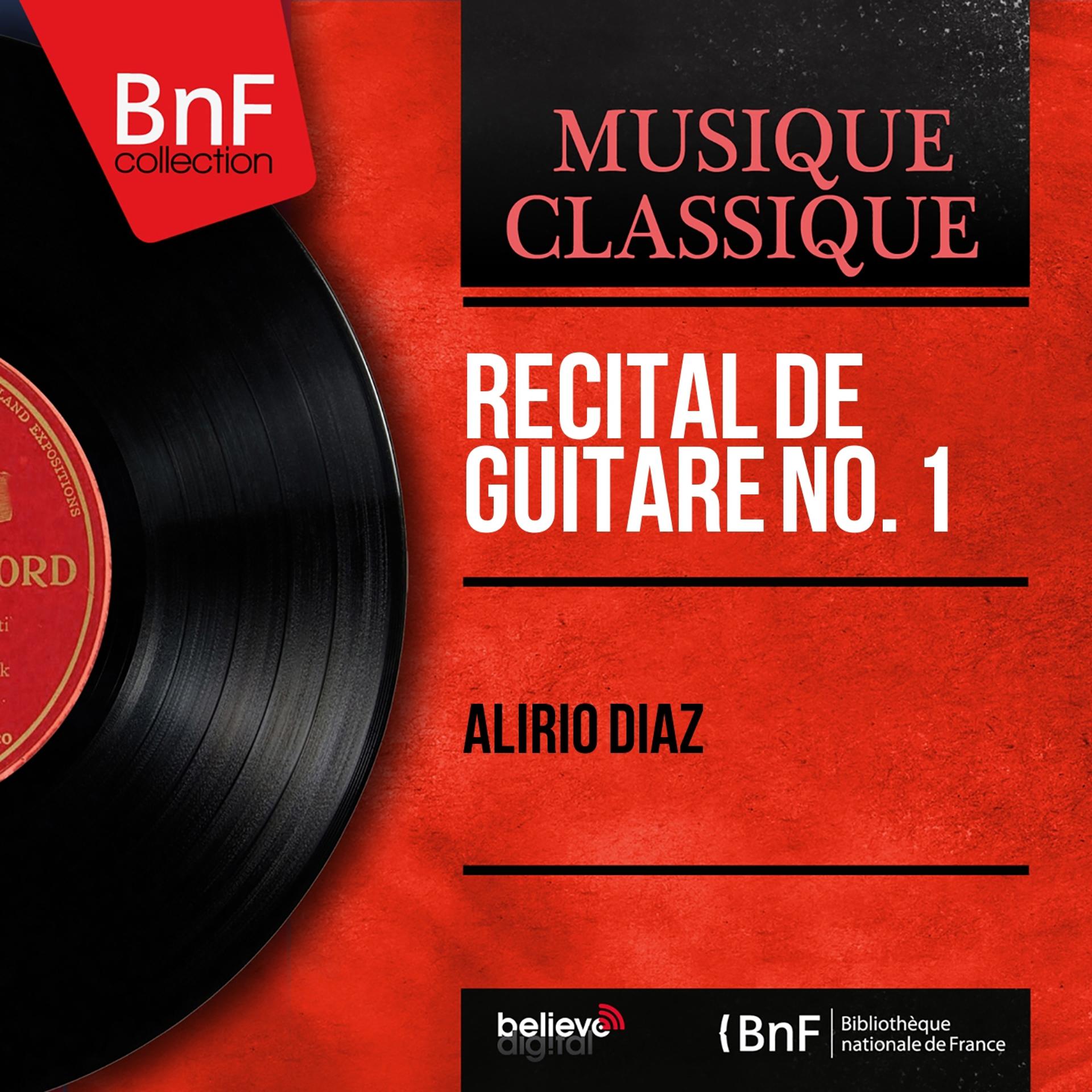 Постер альбома Récital de guitare No. 1 (Mono Version)