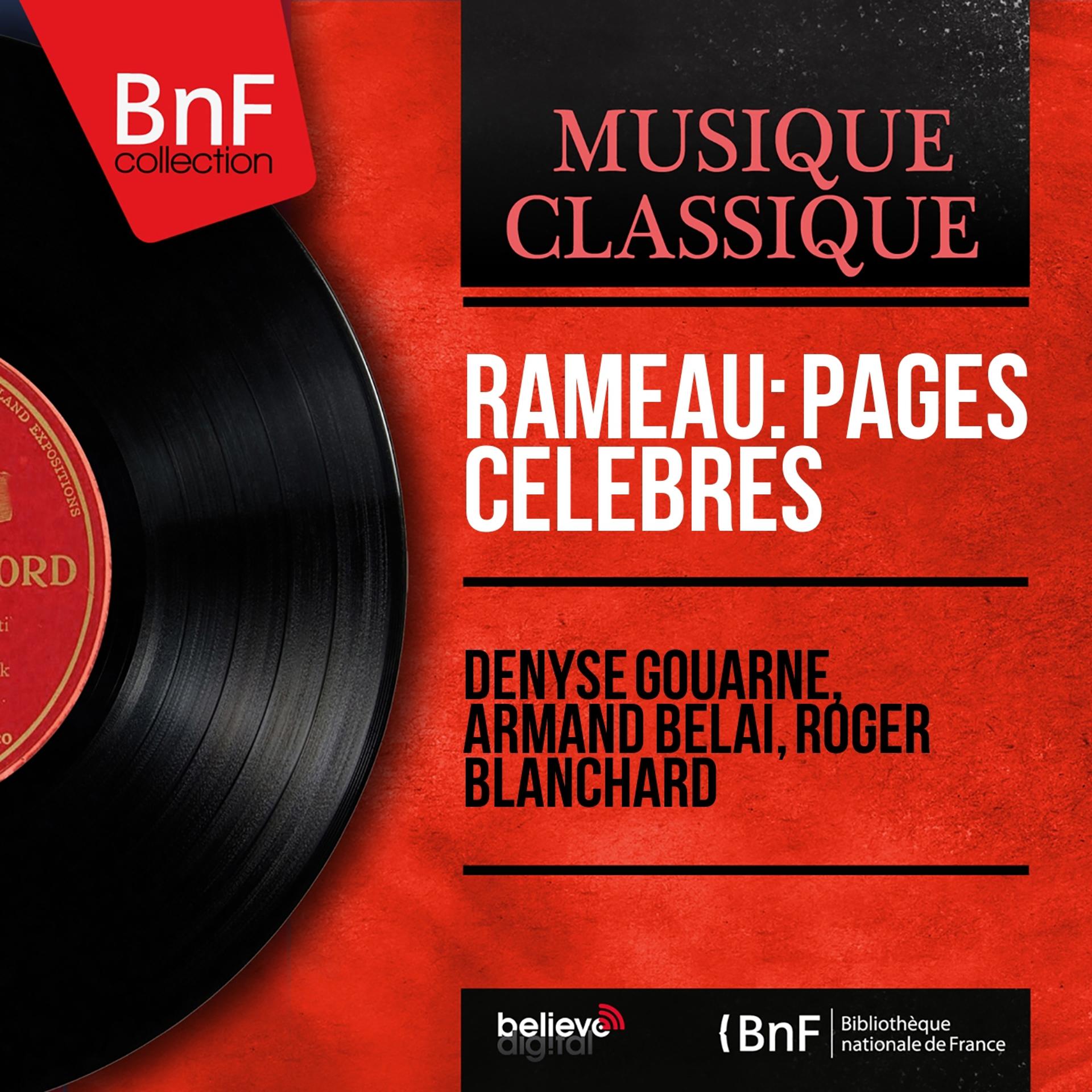 Постер альбома Rameau: Pages célèbres (Mono Version)