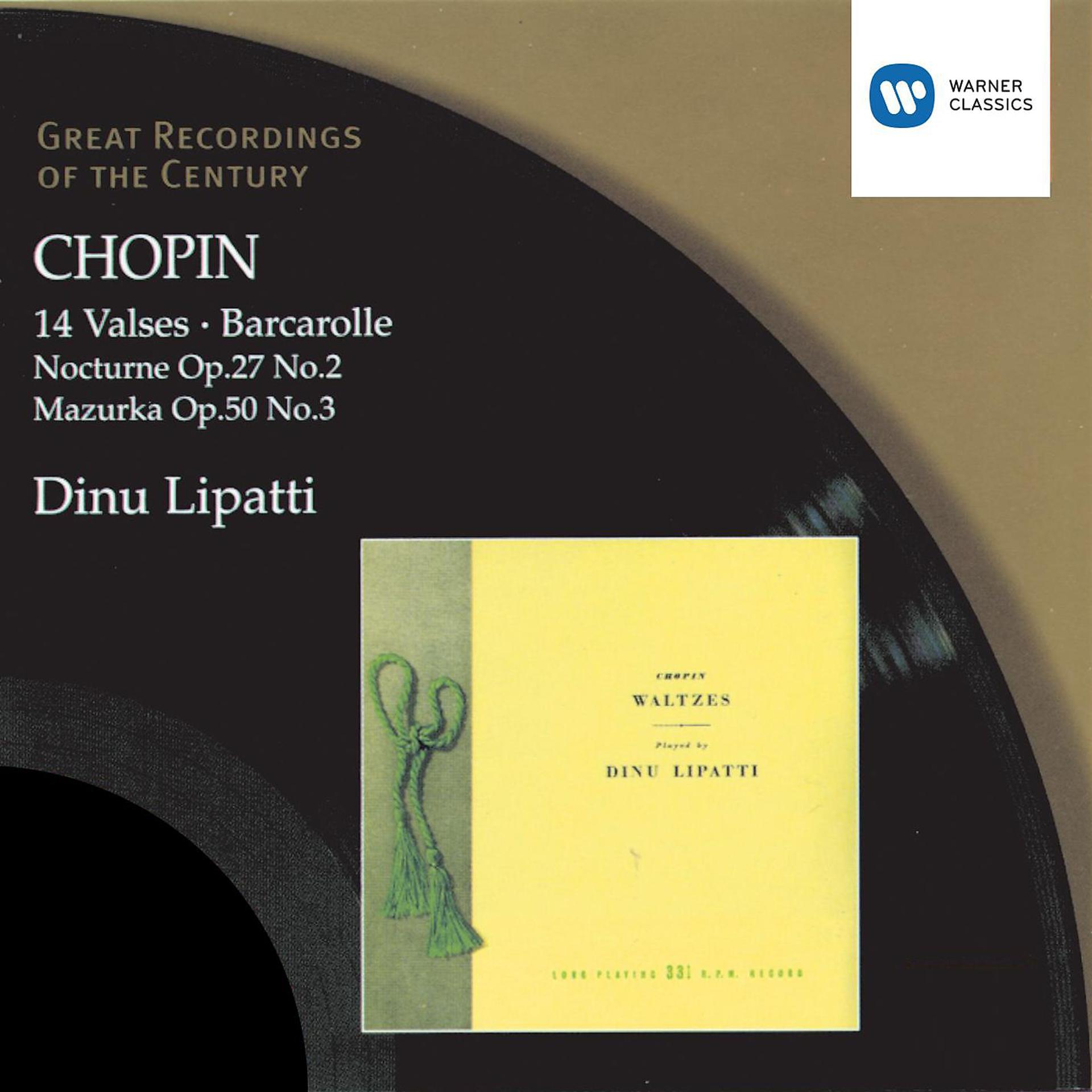 Постер альбома Chopin: 14 Waltzes/Barcarolle/Nocturne in D flat/Mazurka in C sharp minor
