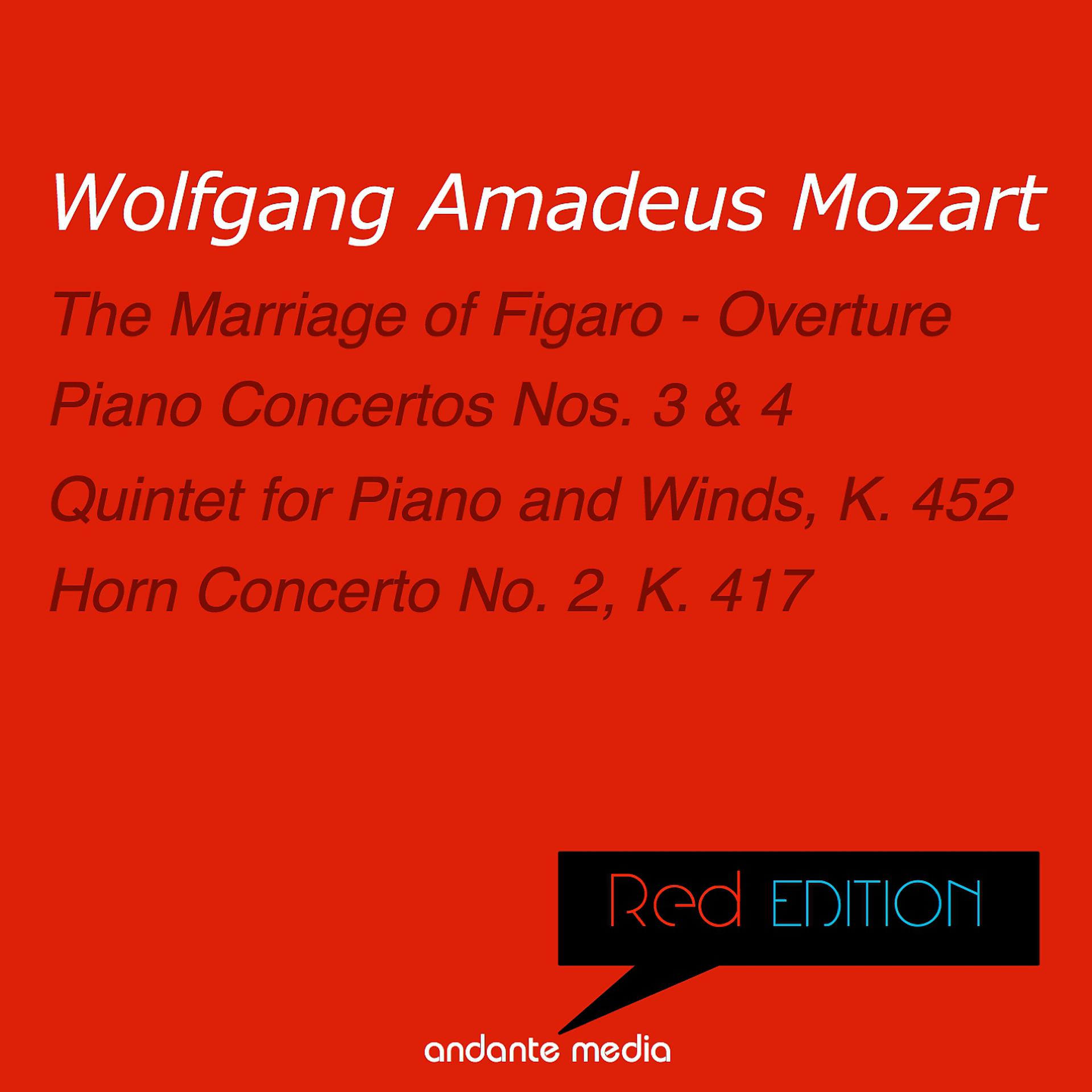 Постер альбома Red Edition - Mozart: Piano Concertos Nos. 3, 4 & Quintet for Piano and Winds, K. 452