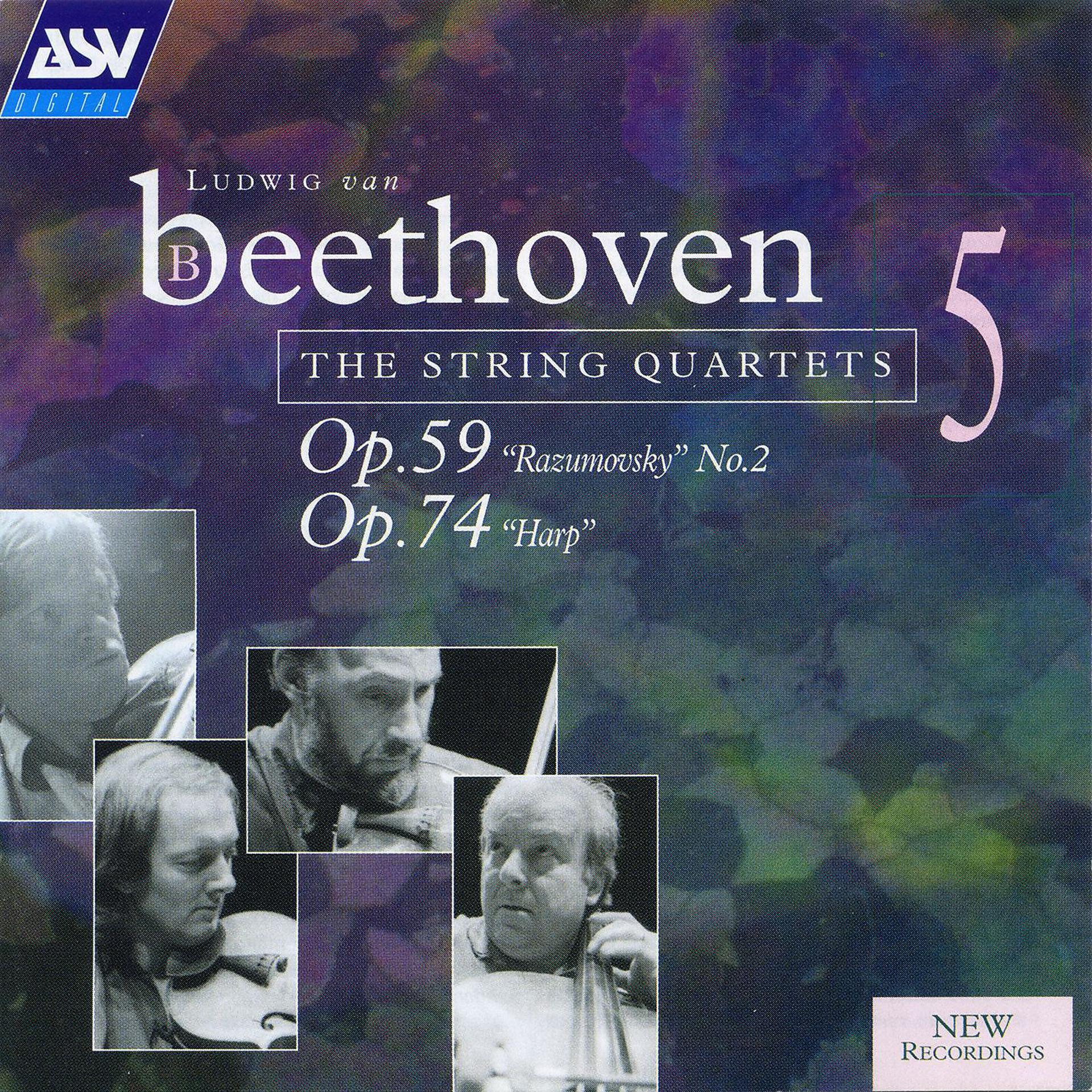 Постер альбома Beethoven: String Quartets, Op.59 No.2 "Rasumovsky" & Op.74 "Harp"