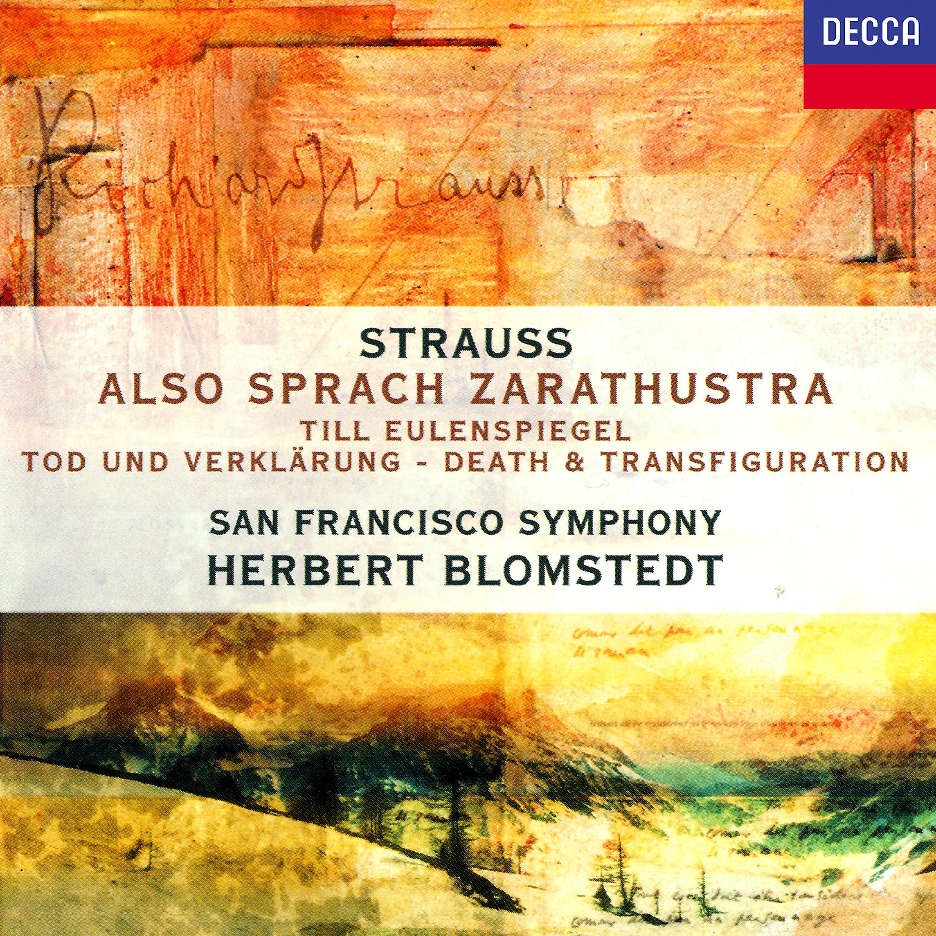 Постер альбома Richard Strauss: Also sprach Zarathustra; Tod und Verklärung; Till Eulenspiegels lustige Streiche