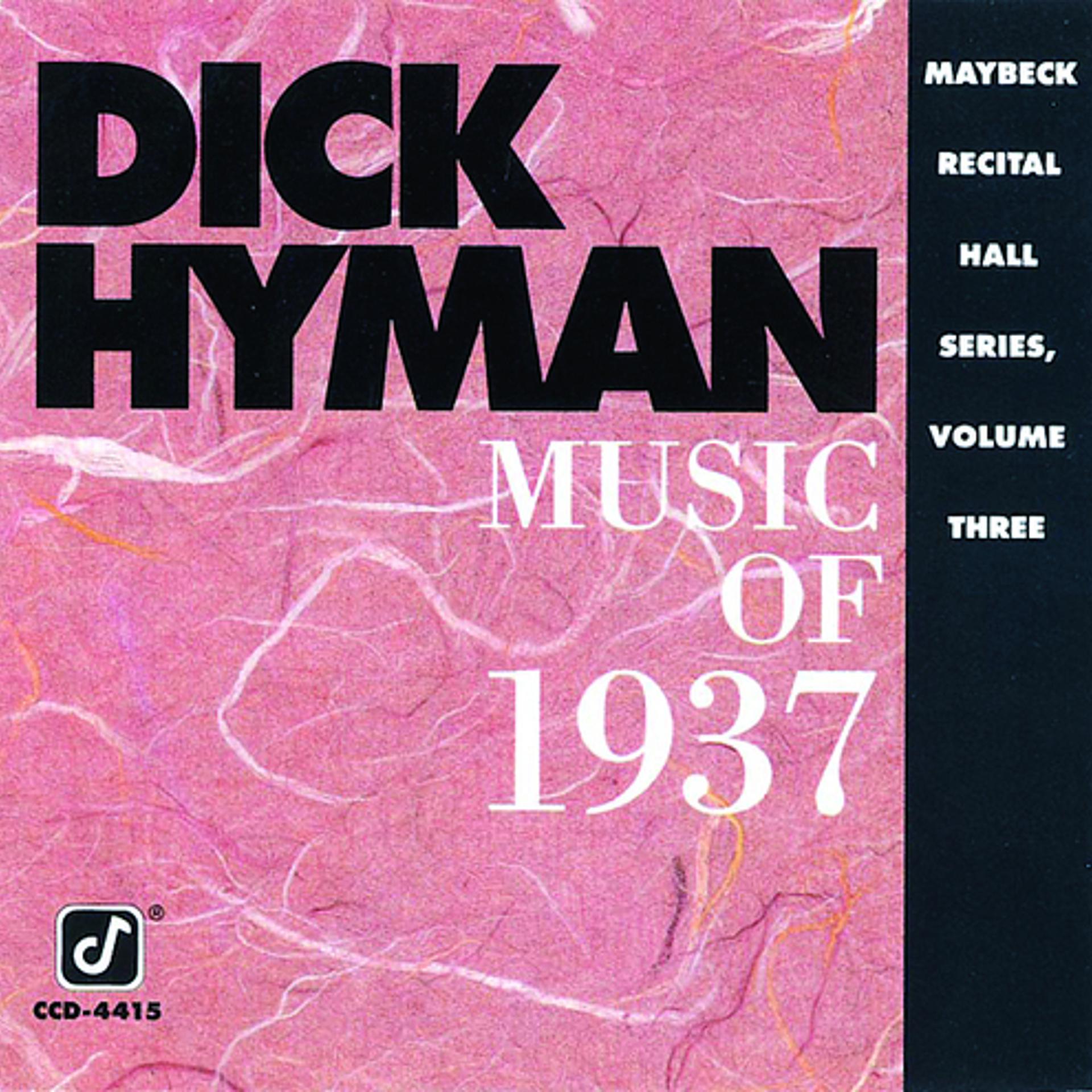 Постер альбома Music Of 1937: Maybeck Recital Hall Series