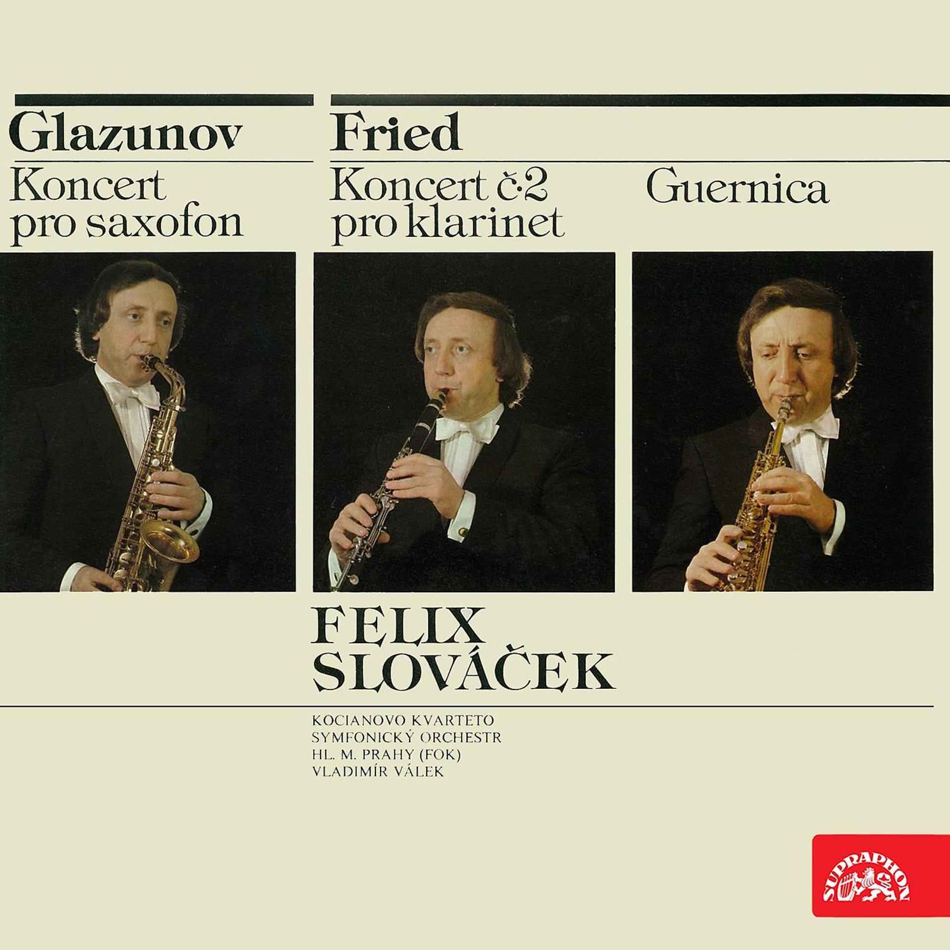 Постер альбома Glazunov: Saxophone Concerto - Fried: Guernica, Clarinet Concerto