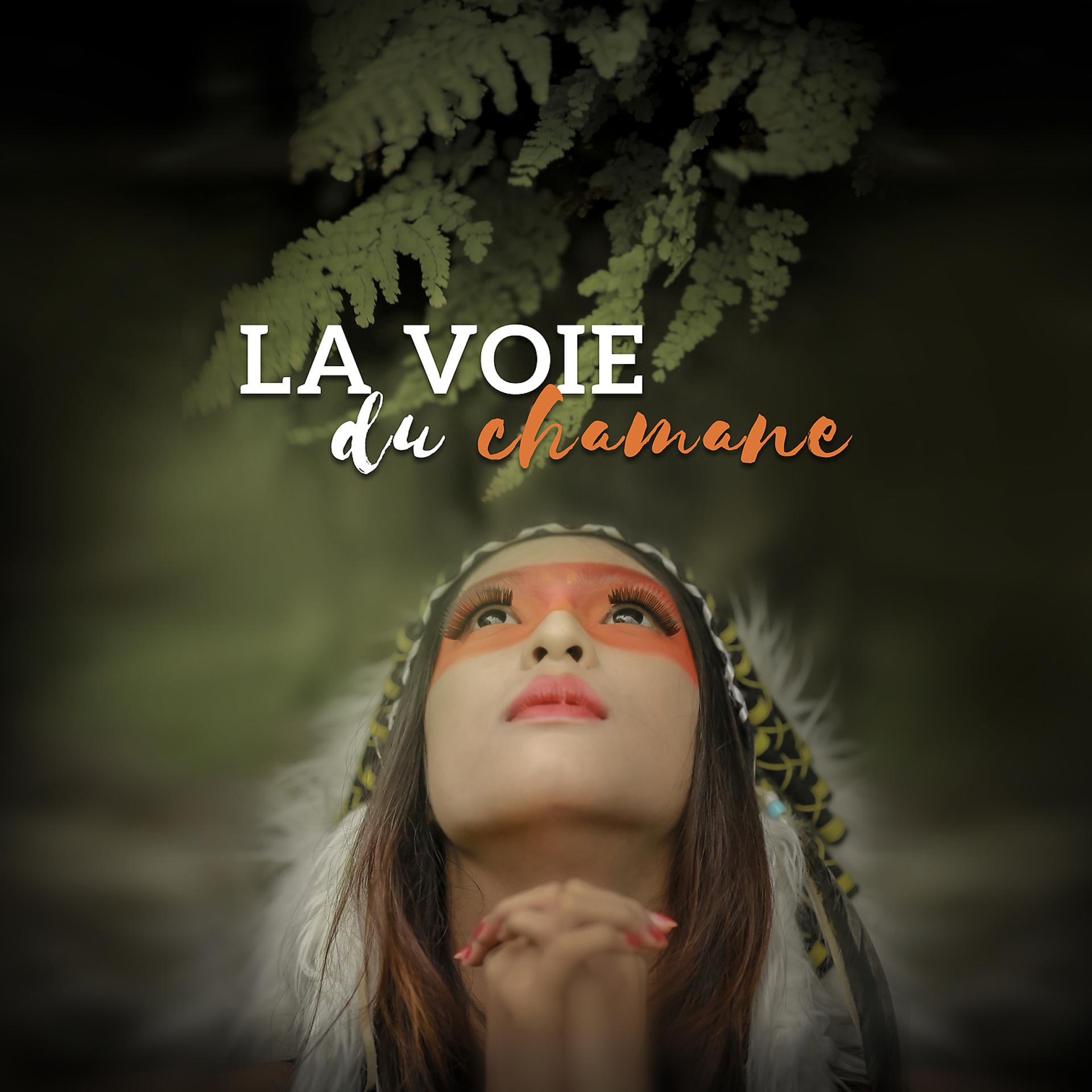 Постер альбома La voie du chamane - Initiation au voyage chamanique: Flûte amérindienne, Tambours tribaux, Chants rituels