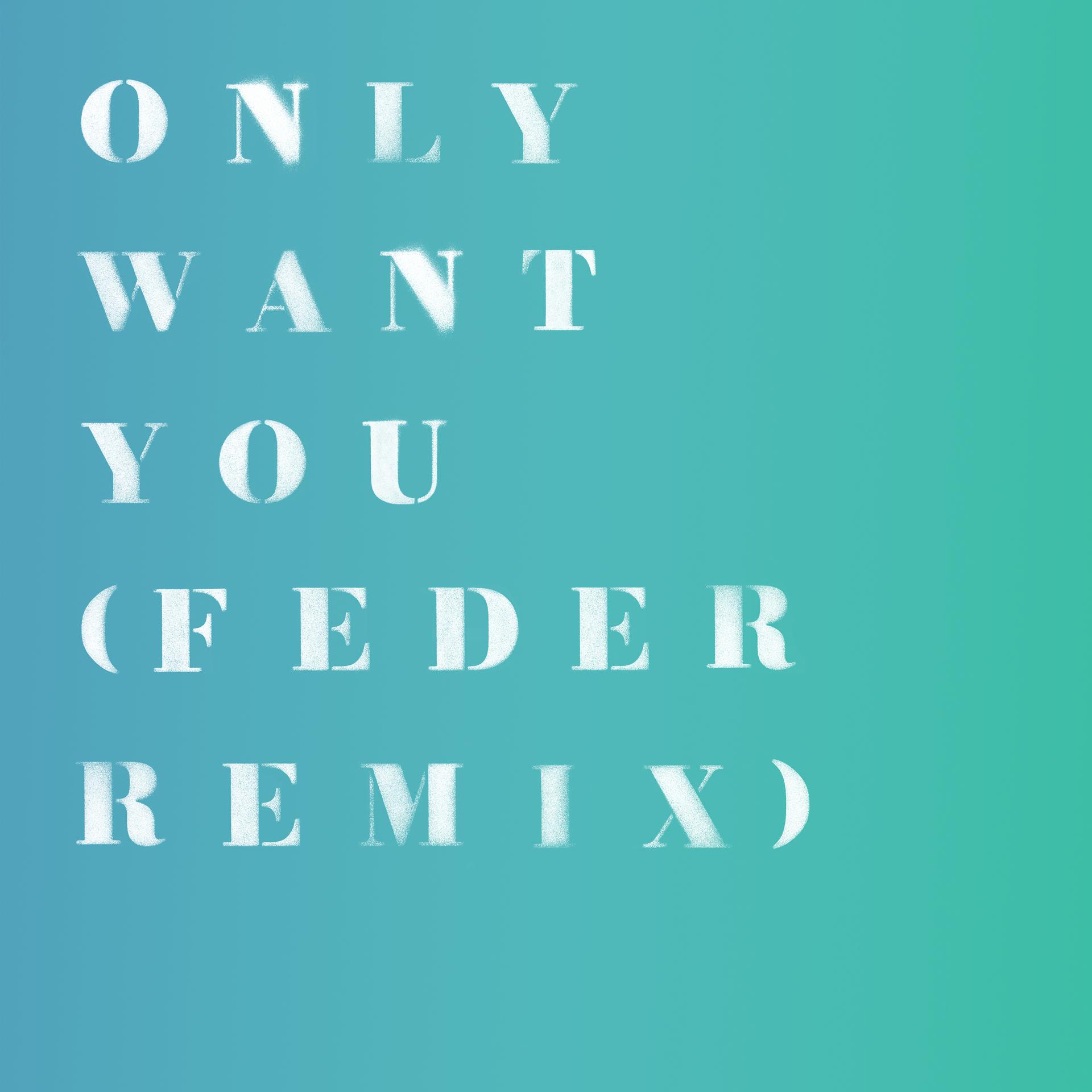 Постер альбома Only Want You (Feder Remix)