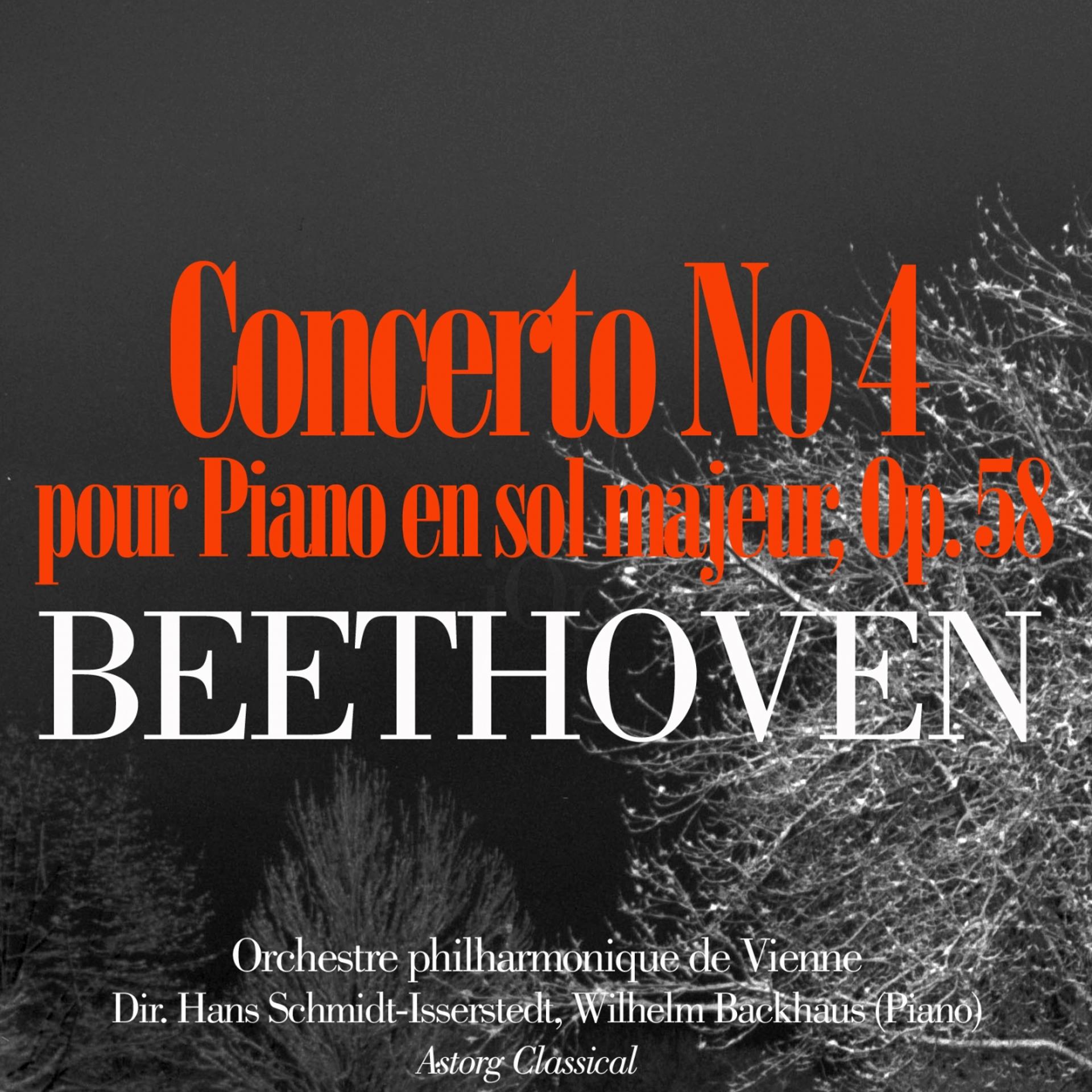 Постер альбома Beethoven: Concerto No. 4 pour Piano en sol majeur, Op. 58